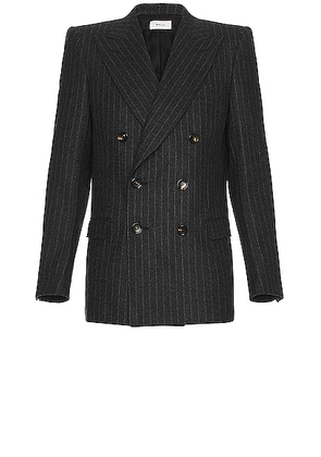 Bally Double Breasted Blazer in Grey Melange - Grey. Size 50 (also in ).