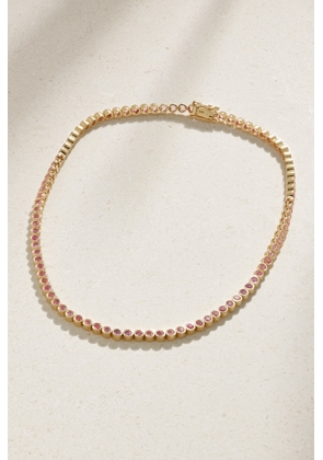 42 SUNS - 14-karat Gold Laboratory-grown Sapphire Necklace - Pink - One size