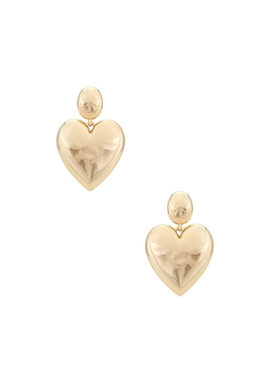 BaubleBar Sheri Earrings in Metallic Gold.