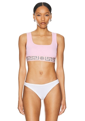 VERSACE Topeka Jersey Bra in Pale Pink - Pink. Size 1 (also in 2, 3, 4, 5).