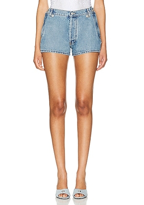 Coperni Open Hip Short in Washed Blue - Blue. Size 34 (also in 38, 42).