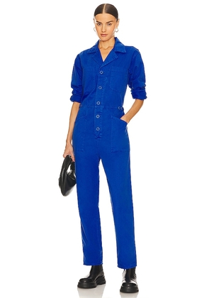 PISTOLA Tanner Long Sleeve Field Suit in Blue. Size S, XS.