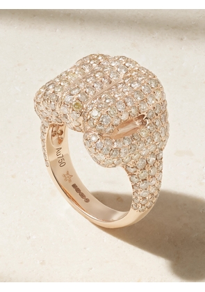 OFIRA - Pow 18-karat Rose Gold Diamond Ring - 7