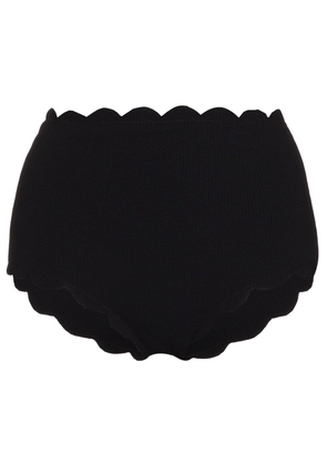 Marysia Santa Monica scalloped bikini bottoms - Black