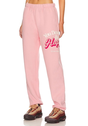 The Mayfair Group You Deserve It Sweatpants in Rose. Size L/XL, S/M, XS.