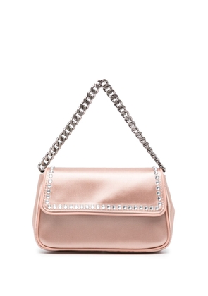 Alberta Ferretti logo-patch embellished shoulder bag - Pink