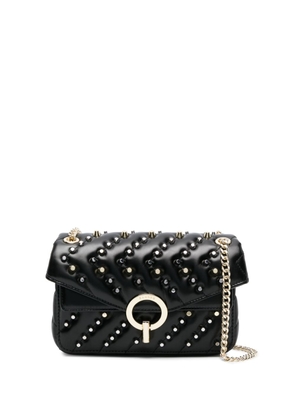 SANDRO studded quilted-leather crossbody bag - Black