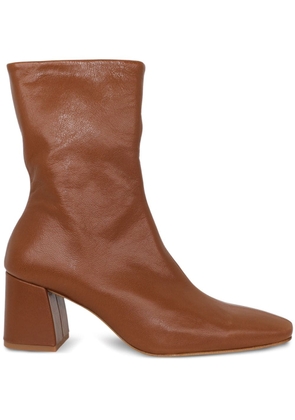 Pedro Garcia Ilisa 60mm leather ankle boots - Brown