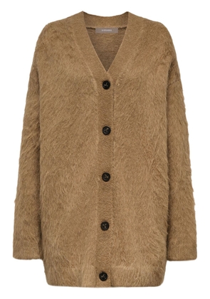 12 STOREEZ V-neck wool-blend cardigan - Brown