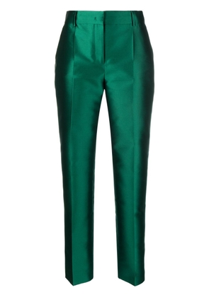 Alberta Ferretti Mikado tailored trousers - Green