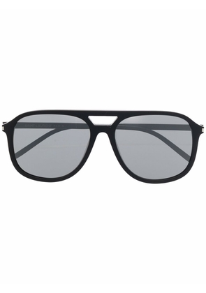 Saint Laurent Eyewear tinted pilot-frame sunglasses - Black