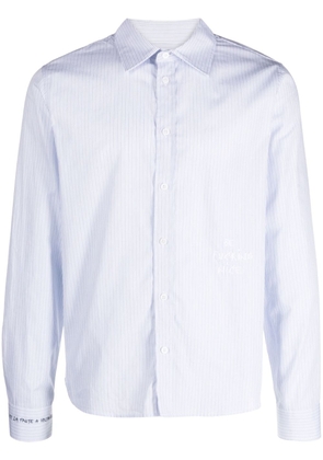 Zadig&Voltaire Stan embroidered striped cotton shirt - White
