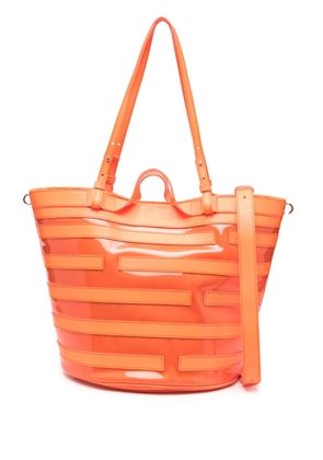 Casadei Fluo leather shoulder bag - Orange