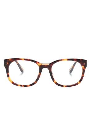 Linda Farrow Cedric wayfarer-frame glasses - Brown