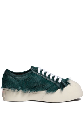 Marni Pablo calf-hair lace-up sneakers - Green