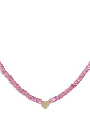 Roxanne First 9kt yellow gold The Warrior's Heart amazonite necklace - Pink