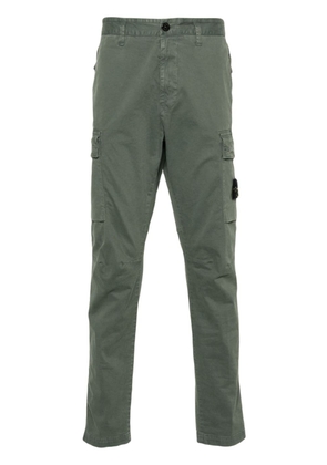 Stone Island Compass-appliqué cargo trousers - Green