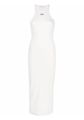 Off-White Off-Stamp ribbed dress