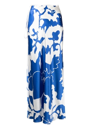 SIR. Esme floral-print maxi skirt - Blue