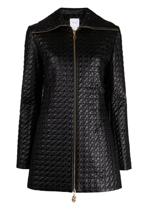 Patou JP-quilted zip-up jacket - Black