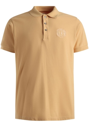 Bally logo-embroidered cotton polo shirt - Yellow