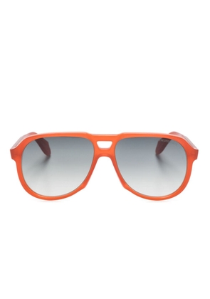 Cutler & Gross 9782 navigator-frame sunglasses - Orange