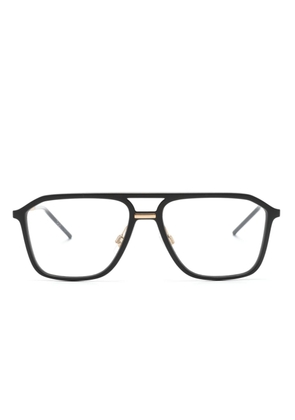 Dolce & Gabbana Eyewear DG Intermix rectangle-frame glasses - Black