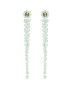 Simone Rocha Drip crystal embellished earrings - Green