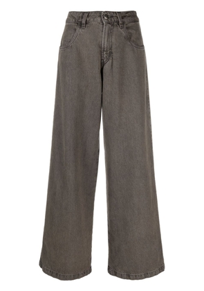Société Anonyme Mark cotton wide-leg jeans - Brown