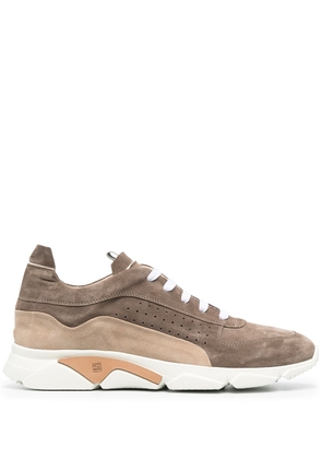 Moma leather low-top sneakers - Brown