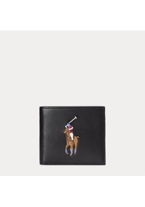 Big Pony Leather Billfold Coin Wallet