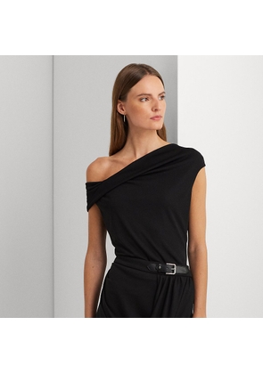 Petite - Stretch Jersey Off-the-Shoulder Top