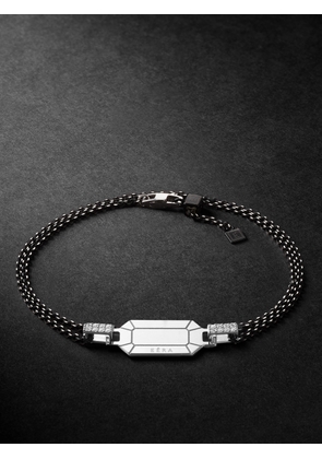 EÉRA - Tokyo White Gold, Silver and Diamond Bracelet - Men - Black - L