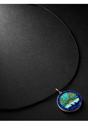 Jacquie Aiche - Gold, multi-stone and cord necklace - Men - Blue