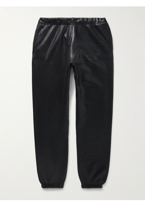 Gallery Dept. - Analog Tapered Logo-Print Coated Cotton-Jersey Sweatpants - Men - Black - S
