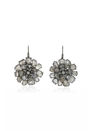 Amrapali - 18K White Gold Grey Sliced Diamond Drop Earrings - Grey - OS - Moda Operandi - Gifts For Her