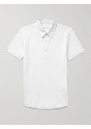 Orlebar Brown - Sebastian Slim-Fit Cotton-Piqué Polo Shirt - Men - White - XS