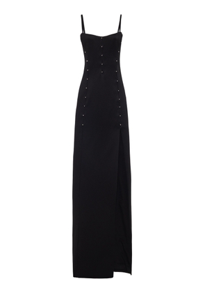 Del Core - Satin Column Maxi Dress - Black - IT 40 - Moda Operandi