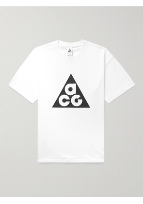 Nike - ACG Logo-Print Jersey T-Shirt - Men - White - XS