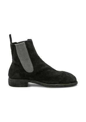 Guidi Suede Chelsea Boots in Black - Black. Size 41 (also in 42, 43, 44).
