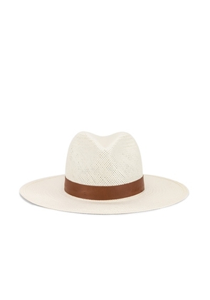 Janessa Leone Michon Packable Hat in Bleach - White. Size S (also in L).