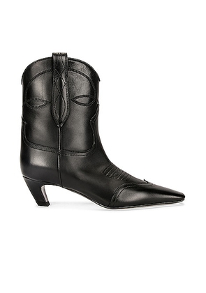 KHAITE Dallas Ankle Boots in Black - Black. Size 36.5 (also in ).