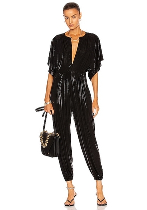 Norma Kamali Rectangle Jog Jumpsuit in Black - Black. Size S (also in XS).