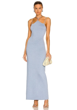 Weekend Stories Maire Knit Slip Dress in Pale Blue - Blue. Size XL (also in ).