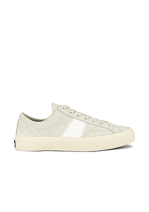 TOM FORD Low Top Cambridge Sneakers in Marmo - Cream. Size 10 (also in 7, 7.5, 8).