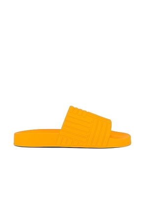 Bottega Veneta The Slider Sandal in Tangerine - Orange. Size 40 (also in 41, 42, 43).