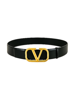 Valentino Garavani Valentino H.40 Buckle Belt in Nero - Black. Size 105 (also in 85, 90, 95).