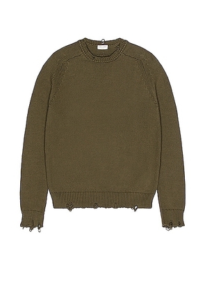 Saint Laurent Sweater in Khaki - Army. Size S (also in XL).
