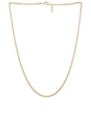 Hatton Labs GP Mini Anchor Chain in Gold - Metallic Gold. Size 18in (also in 20in).