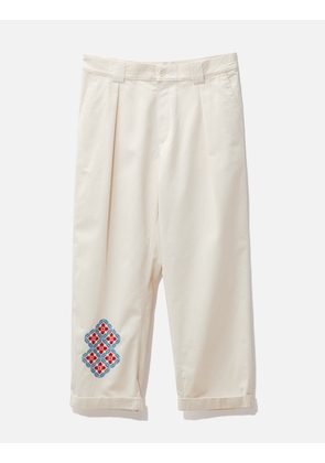 Sukkar Cotton Pleated Chino Pants